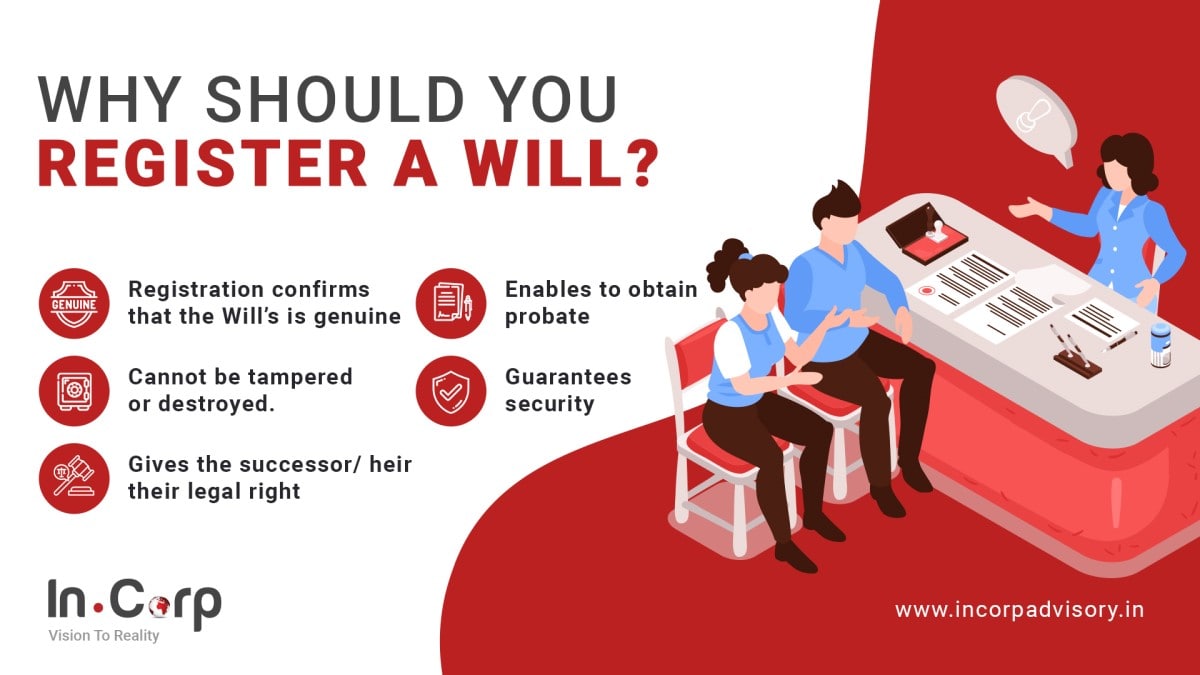 Why should you register a will infographic